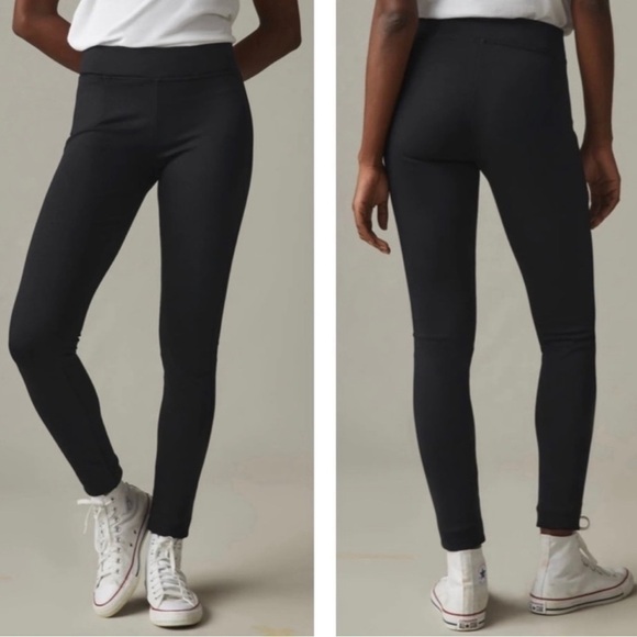 American Giant Black Ponte Pull-On Basic Legging Pants 0 - Picture 1 of 12